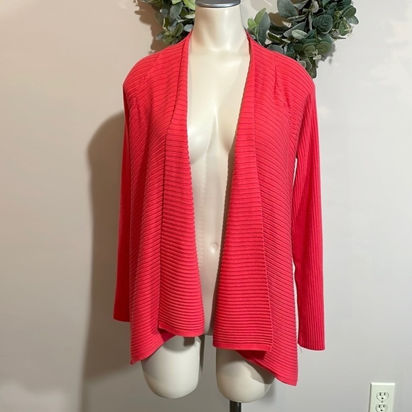Worthington Long Sleeve Open Cardigan Asymmetrical M - Picture 1 of 13